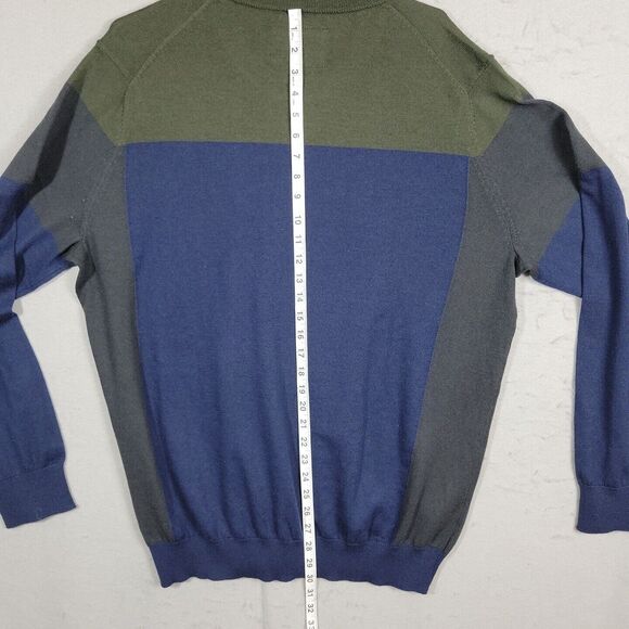 Kenneth Cole AWEAR-TECH Sweater Blue Green Long Sleeve Pullover Size XL Slim Fit - Picture 13 of 14